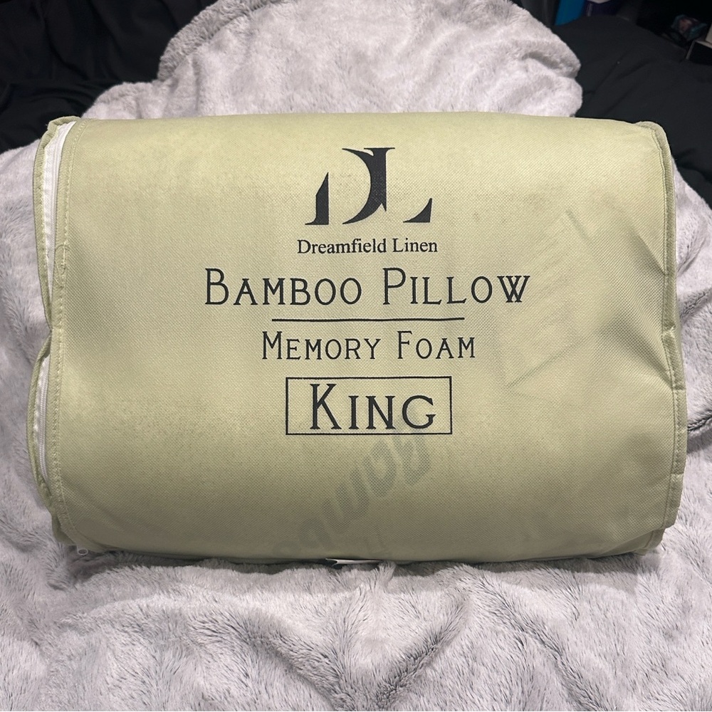 Dreamfield Linen Bamboo Pillow - King Size Pack of 2